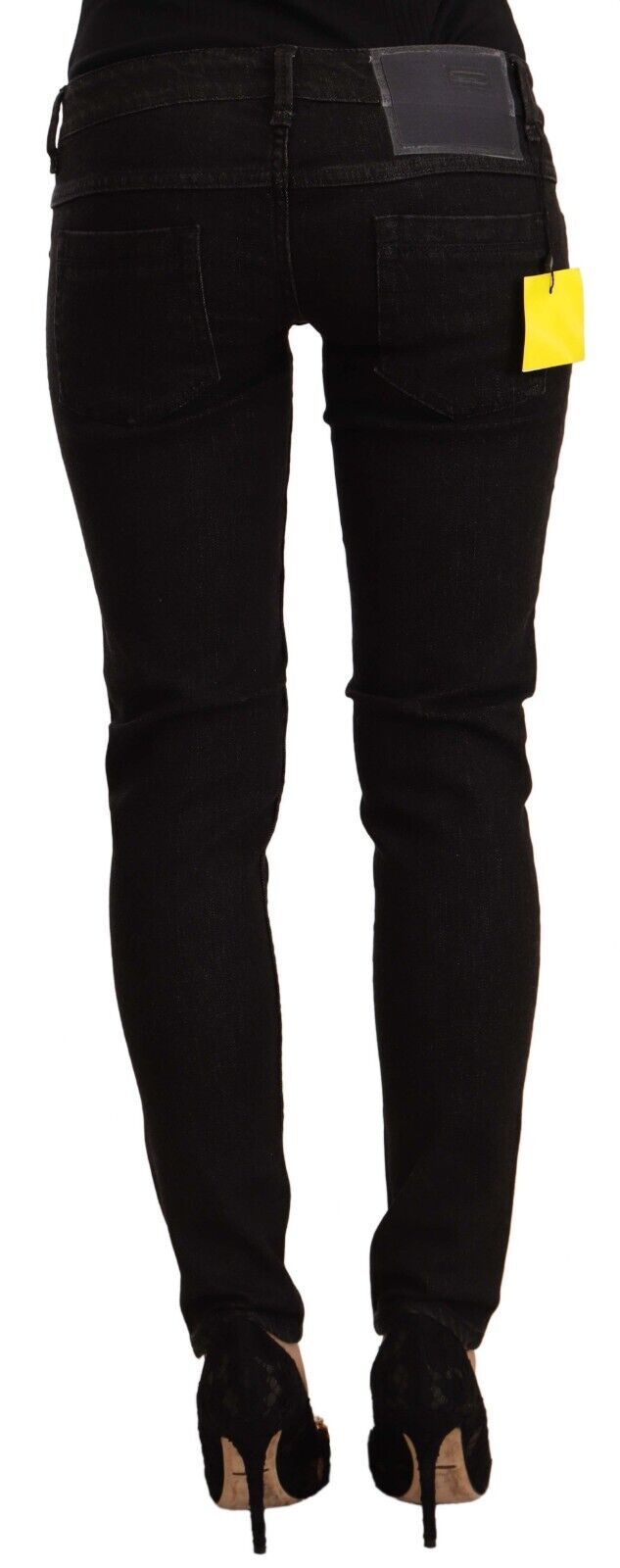 Jean noir skinny taille basse élégant Acht