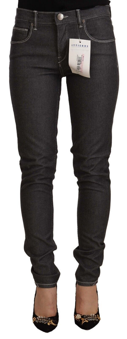 Jean skinny noir taille mi-haute Acht