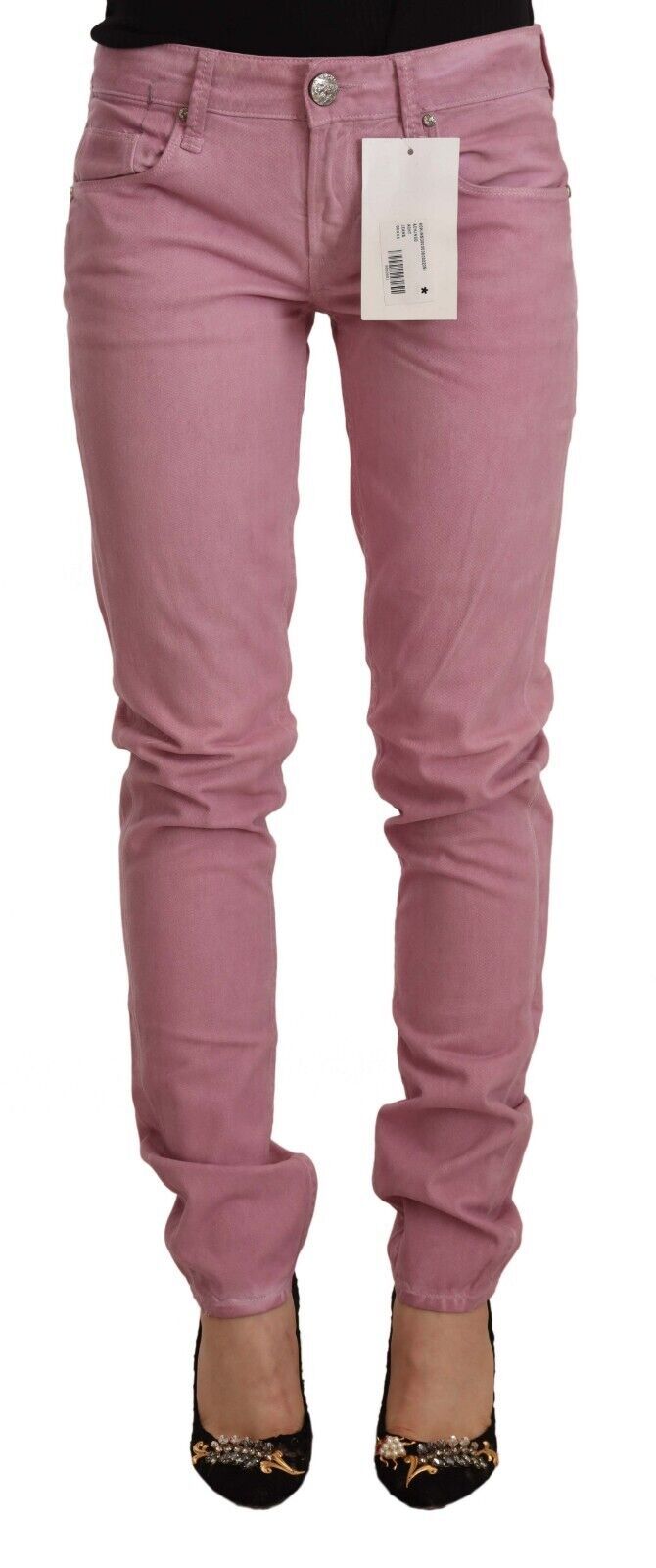 Jean slim en denim rose Acht