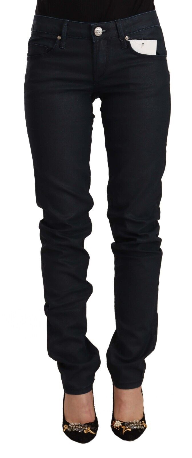 Acht jean skinny noir taille basse