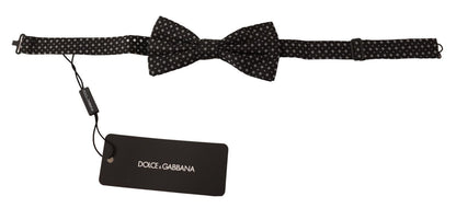 Noeud papillon fantaisie noir en soie Dolce &amp; gabbana