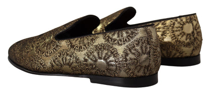 Dolce &amp; Gabbana - Mocassins dorés - Chaussures habillées