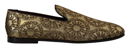 Dolce &amp; Gabbana - Mocassins dorés - Chaussures habillées