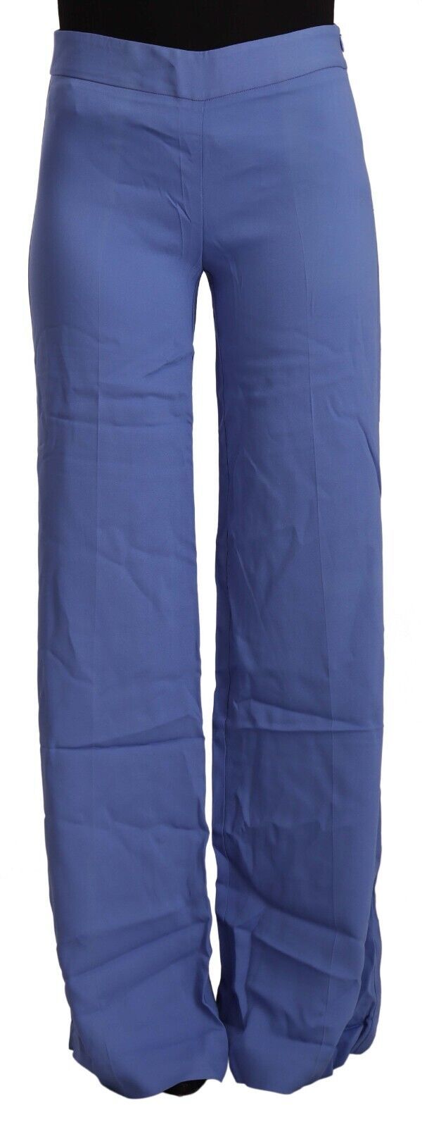 Pantalon large taille haute bleu Parosh