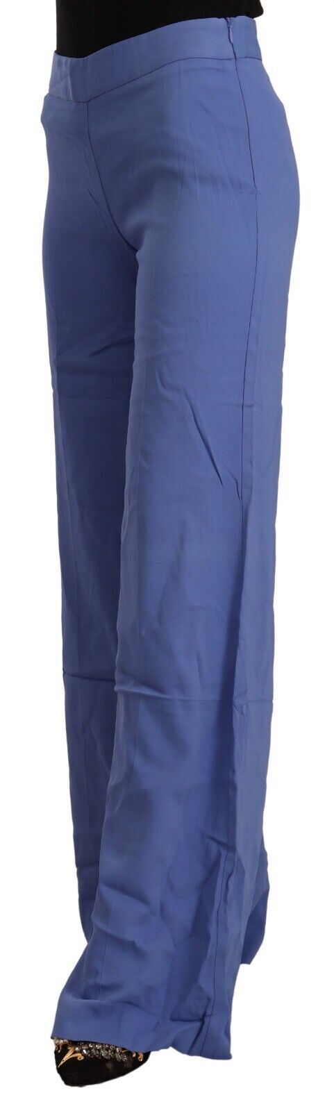 Pantalon large taille haute bleu Parosh