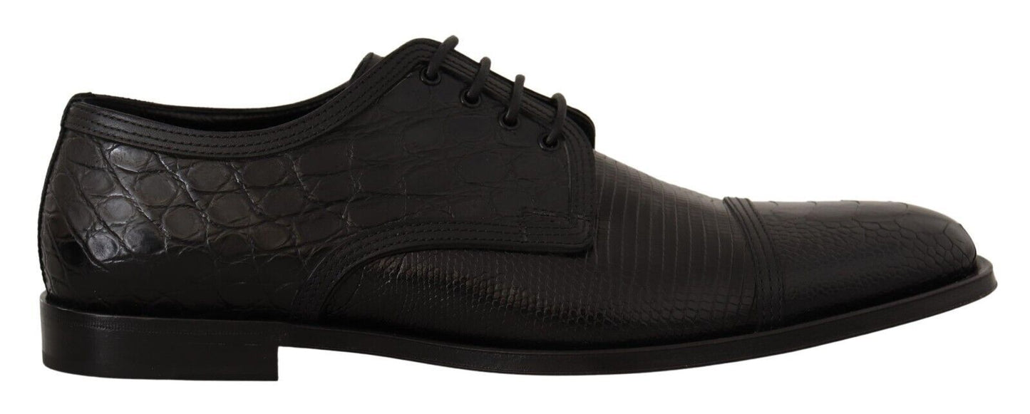 Dolce & Gabbana Exotic Leather Formal Lace-Up Shoes