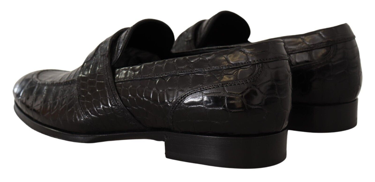 Mocassins en cuir de crocodile Dolce &amp; Gabbana