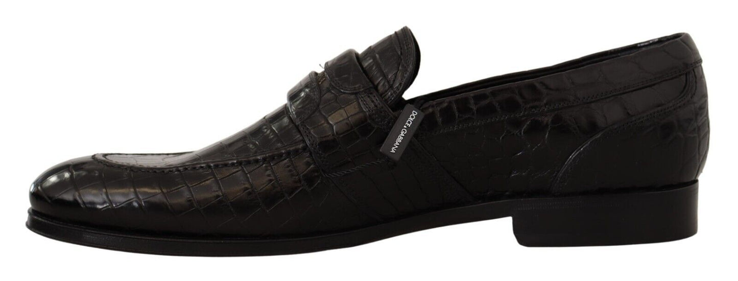 Mocassins en cuir de crocodile Dolce &amp; Gabbana