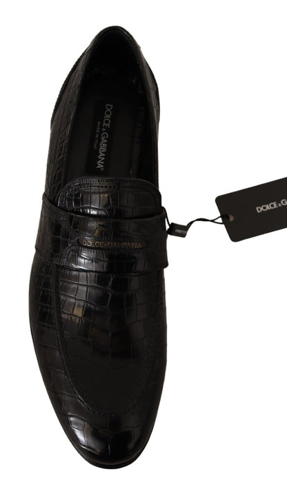 Mocassins en cuir de crocodile Dolce &amp; Gabbana