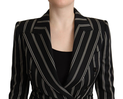 Veste stretch en laine rayée Dolce &amp; gabbana