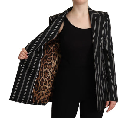 Veste stretch en laine rayée Dolce &amp; gabbana