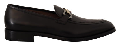 Salvatore Ferragamo mocassins suaves gancio bit en cuir noir