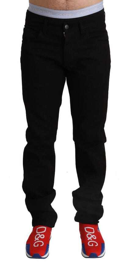 Dolce &amp; gabbana pantalon skinny en coton noir