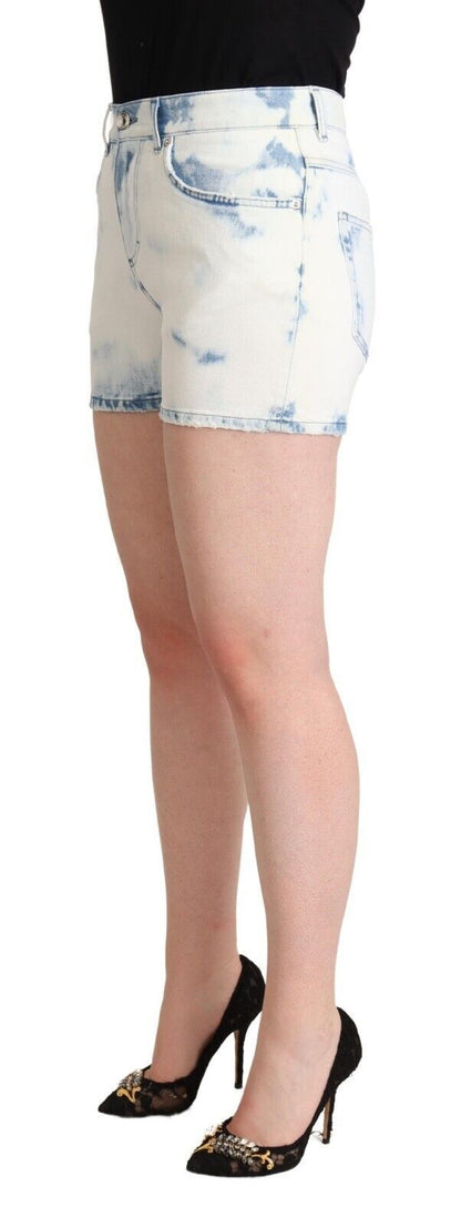 Dolce &amp; gabbana short taille mi-haute en denim blanc