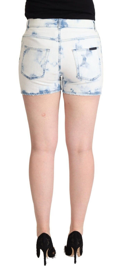 Dolce &amp; gabbana short taille mi-haute en denim blanc