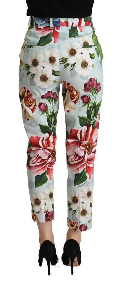 Dolce &amp; Gabbana rehausse votre silhouette avec un pantalon fuselé à fleurs