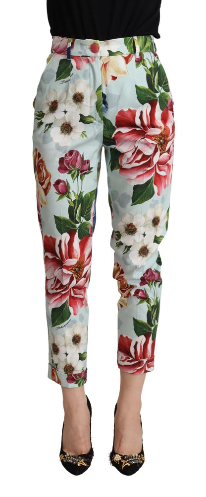 Dolce &amp; Gabbana rehausse votre silhouette avec un pantalon fuselé à fleurs