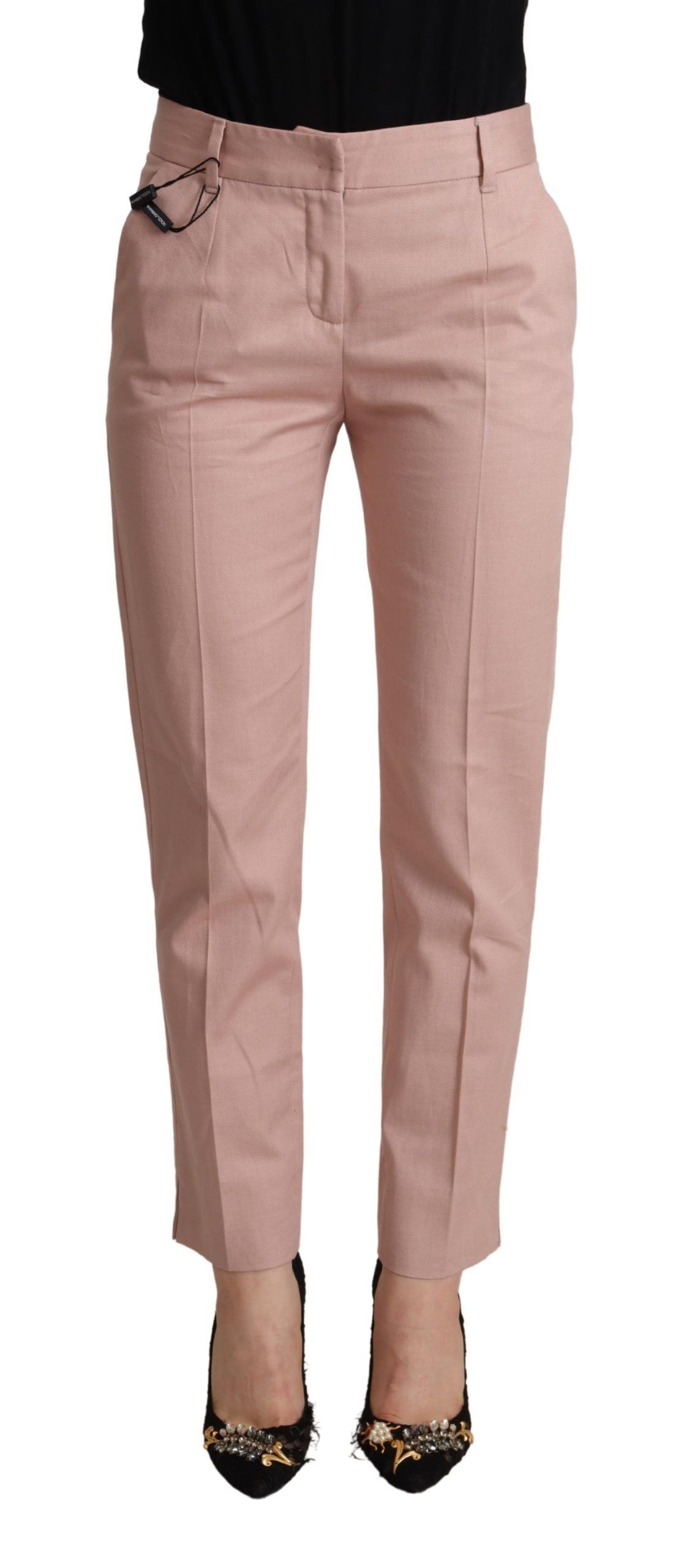 Pantalon fuselé rose Dolce &amp; gabbana pour un style sophistiqué