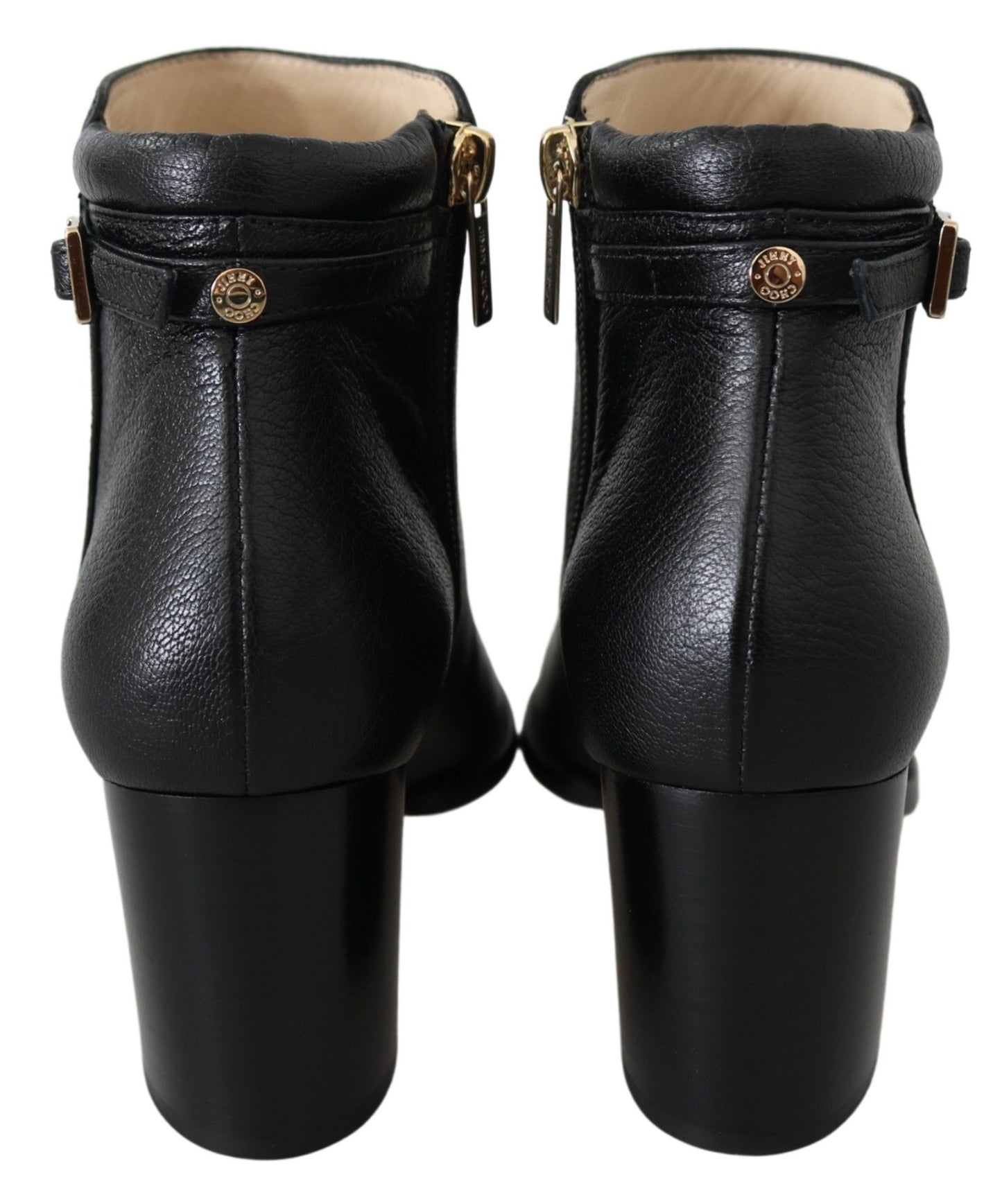 Jimmy Choo bottes à talons en cuir noir