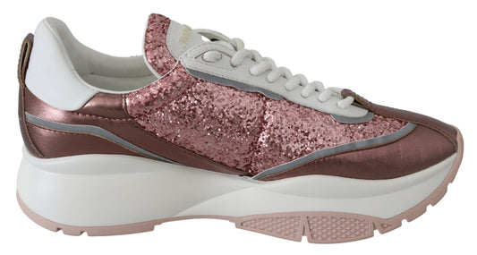 Zapatillas Raine de cuero rosa Candyfloss de Jimmy Choo