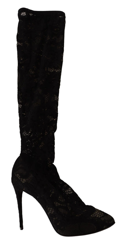 Dolce &amp; Gabbana - Bottines chaussettes extensibles - Noir élégant