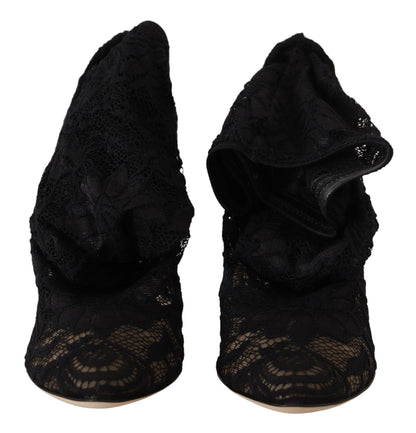 Dolce &amp; Gabbana - Bottines chaussettes extensibles - Noir