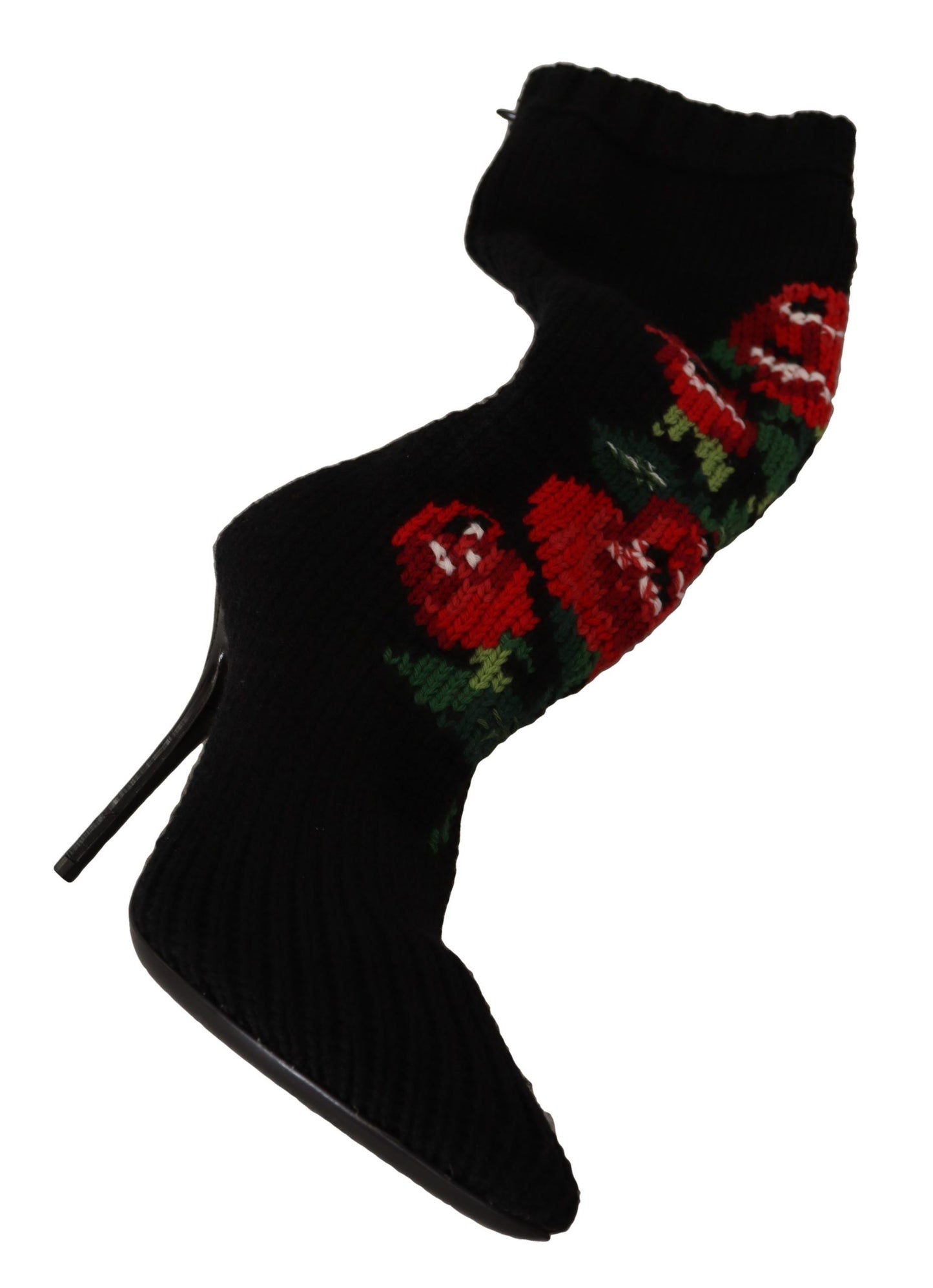 Bottes chaussettes Dolce &amp; Gabbana avec détail de roses rouges