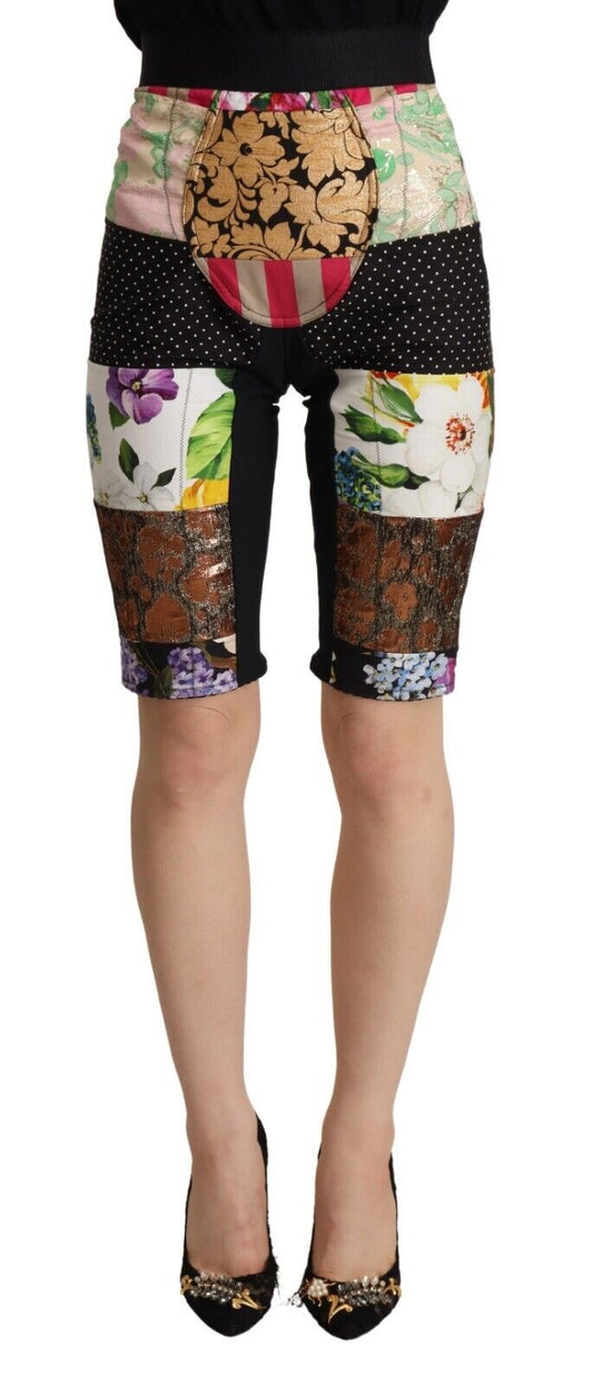 Dolce &amp; Gabbana - Pantalon court à fleurs dans des tons violets