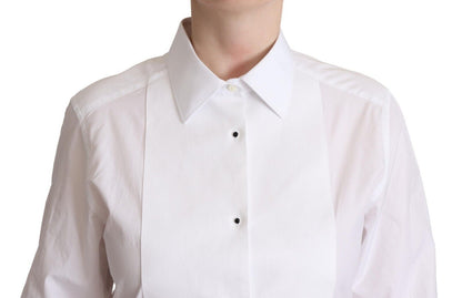 Chemise habillée en popeline blanche Dolce &amp; gabbana