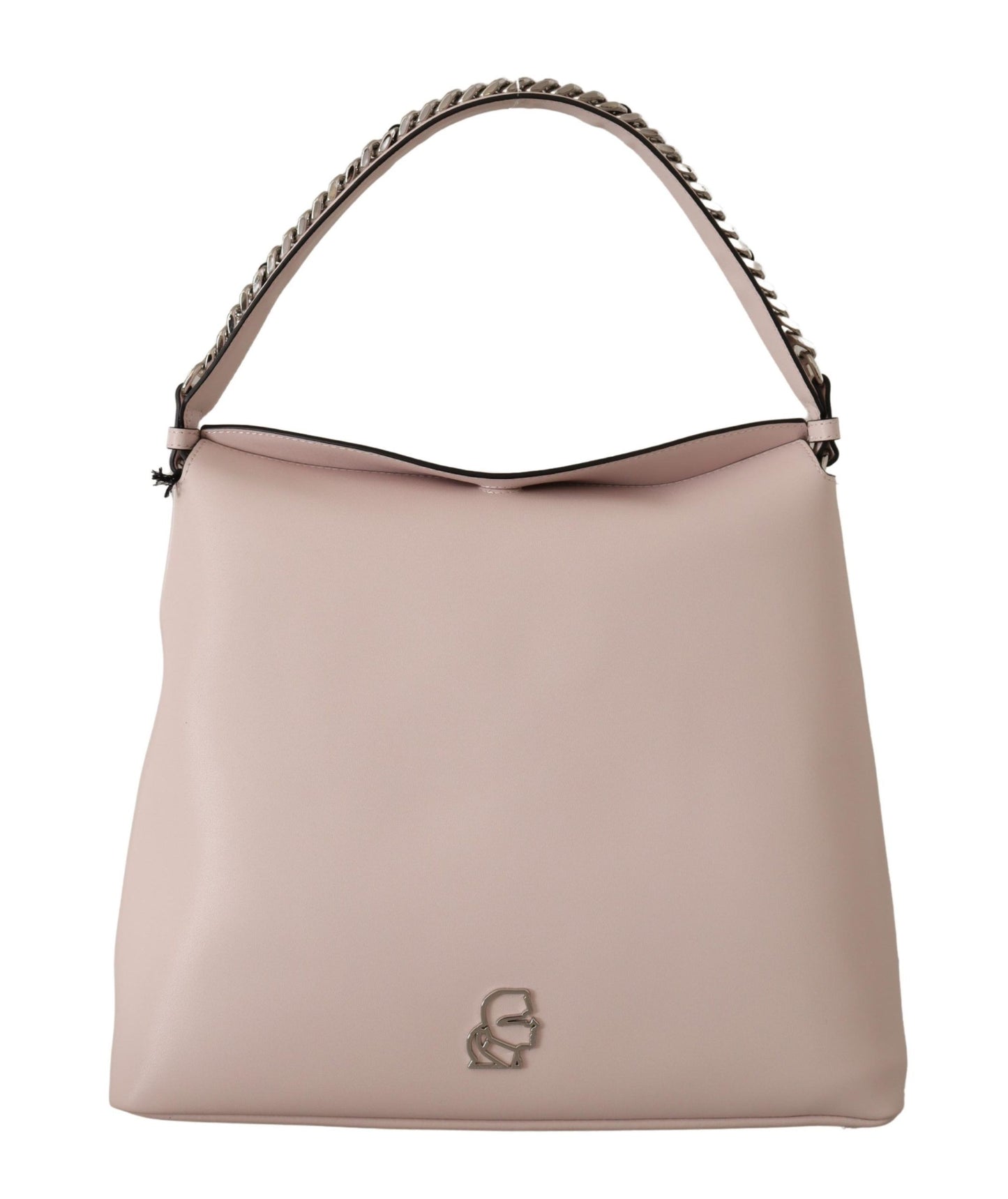 Sac porté épaule en cuir craie mauve Karl lagerfeld