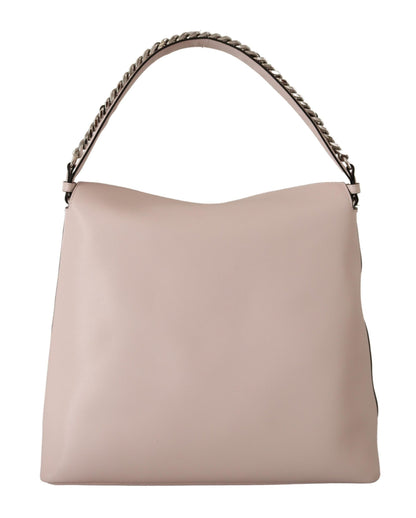 Sac porté épaule en cuir craie mauve Karl lagerfeld