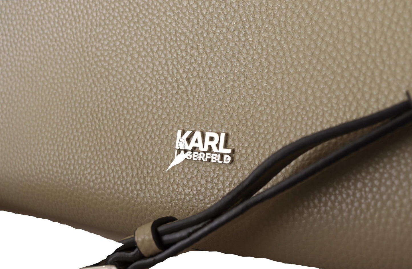 Karl lagerfeld enchanteur sac à main en cuir vert sauge