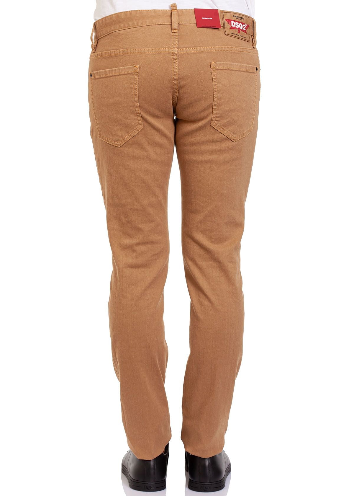 Denim marron élégant Dsquared² avec stretch