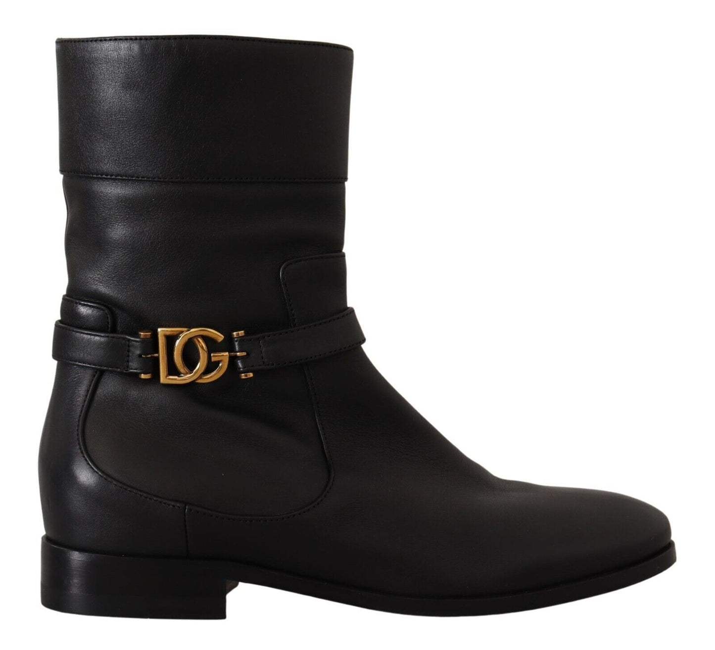 Dolce & Gabbana Elegant Leather Biker Boots