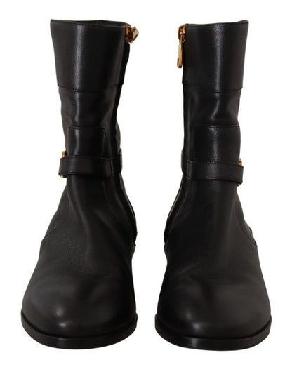 Bottes motardes en cuir Dolce &amp; Gabbana