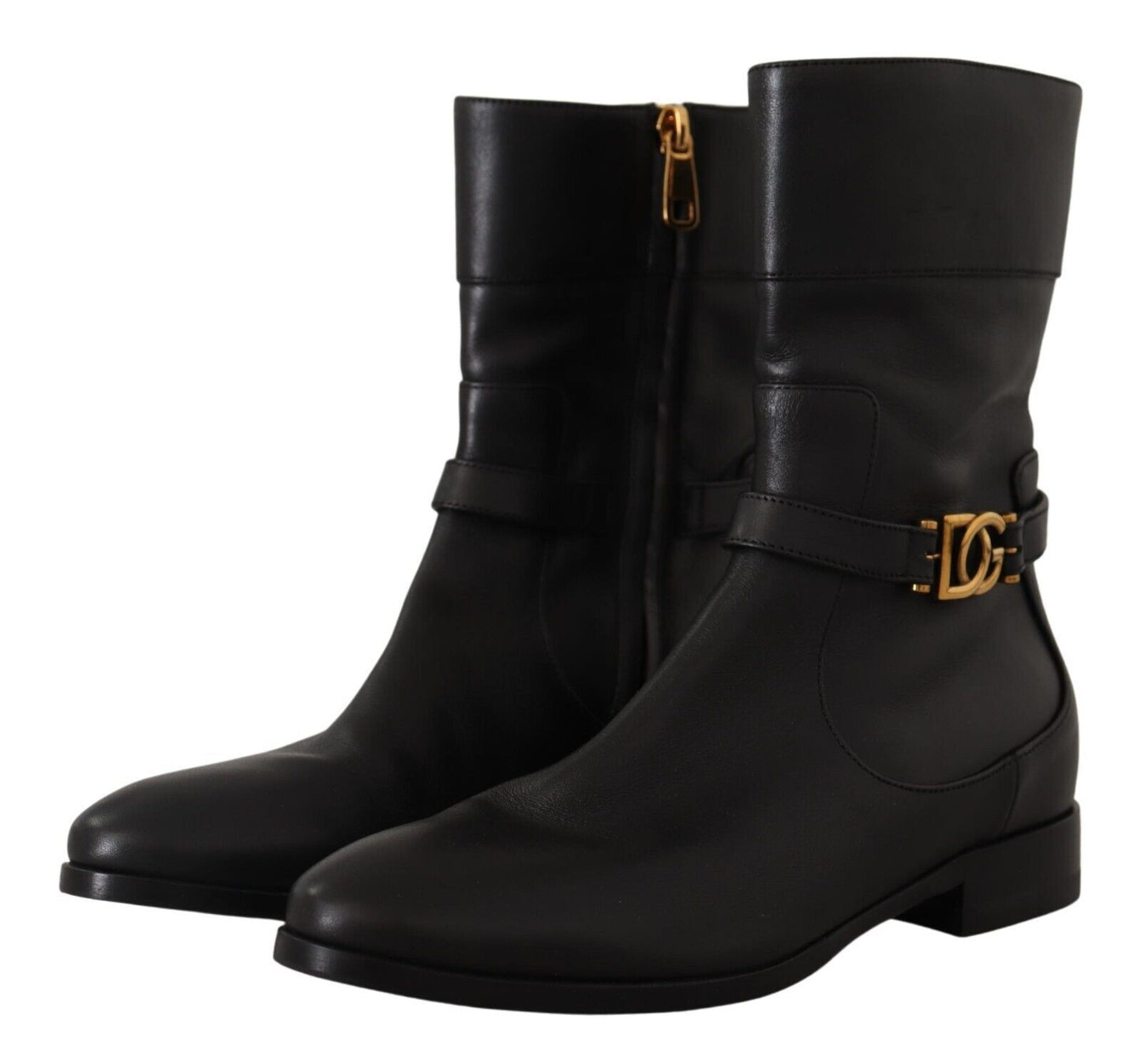 Bottes motardes en cuir Dolce &amp; Gabbana