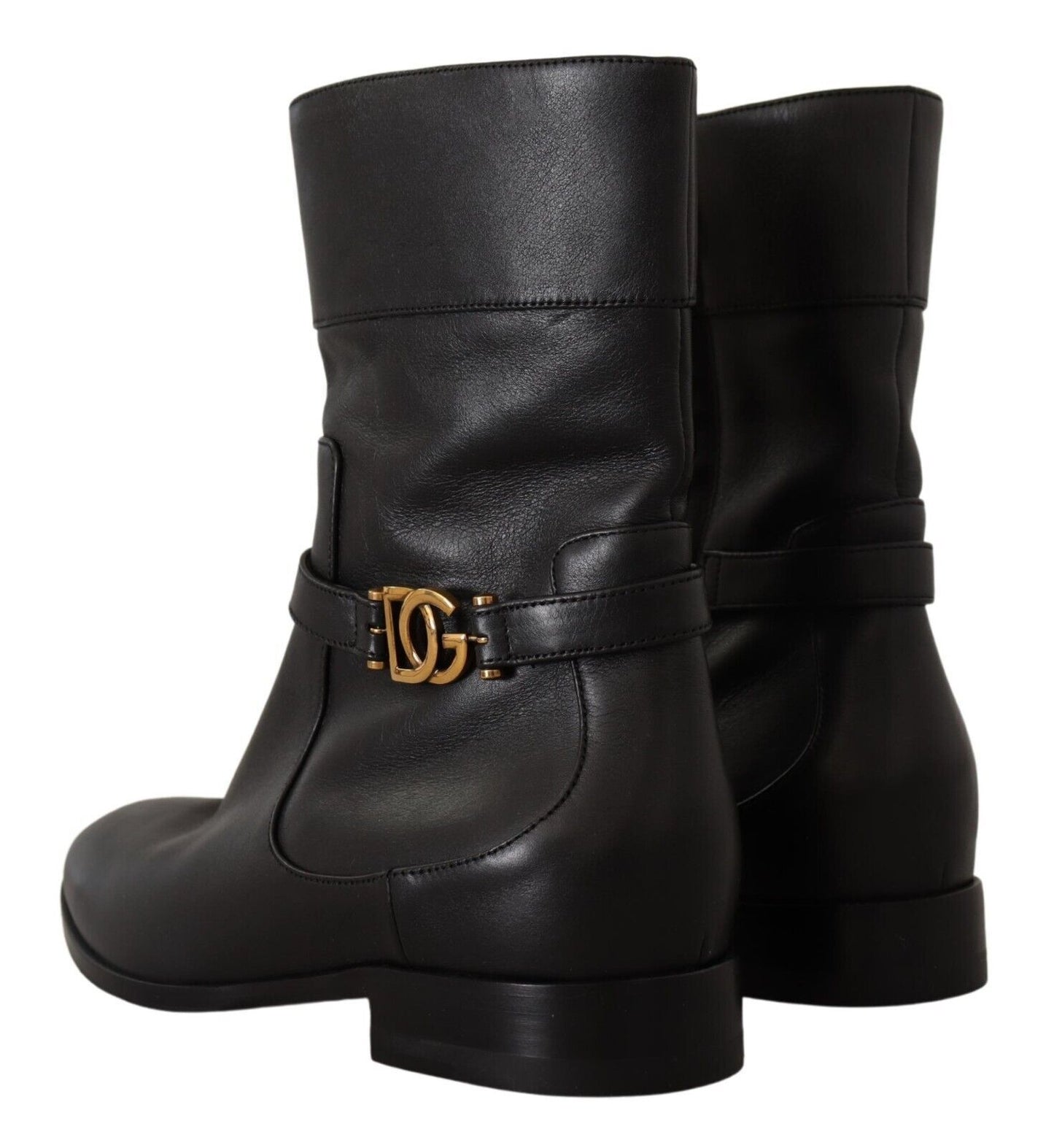 Bottes motardes en cuir Dolce &amp; Gabbana