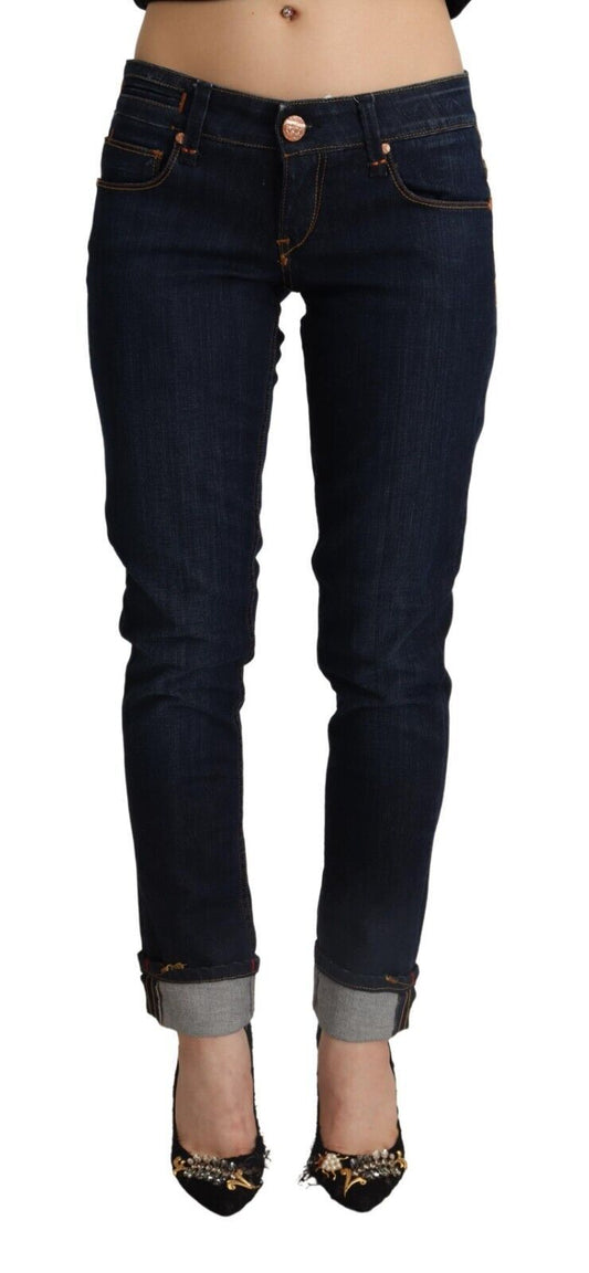 Acht slim fit denim bleu foncé