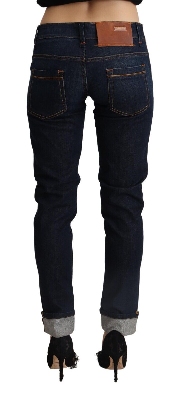 Acht slim fit denim bleu foncé