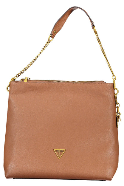 Guess Jeans Chic Brown Polyurethane Shoulder Bag