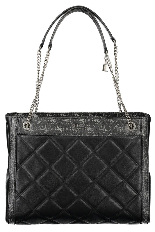 Sac à main multi-compartiments noir Guess jeans