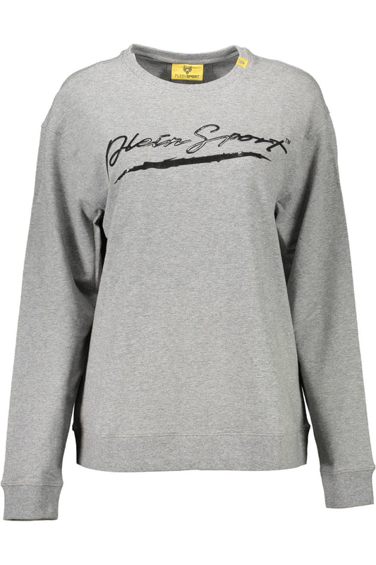 Sweat-shirt Plein sport gris à détails contrastés