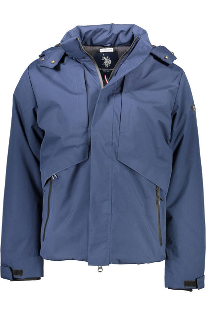 Nous polo assn. veste à capuche imperméable bleue classique