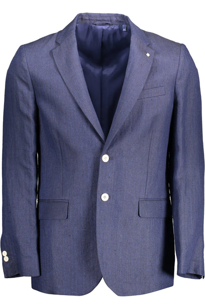 Veste classique en lin bleu Gant