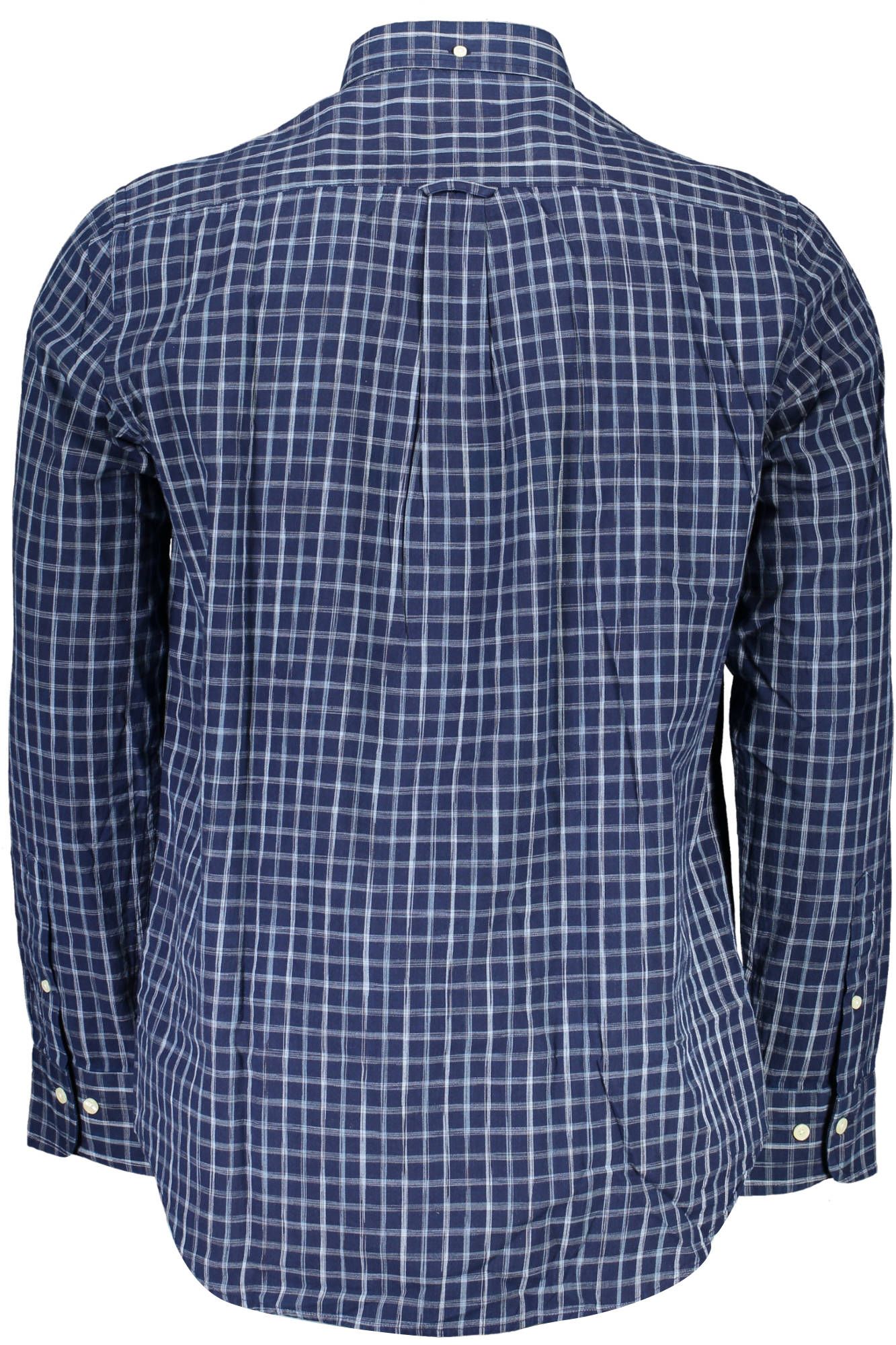 Chemise Gant bleue en coton bio pour homme