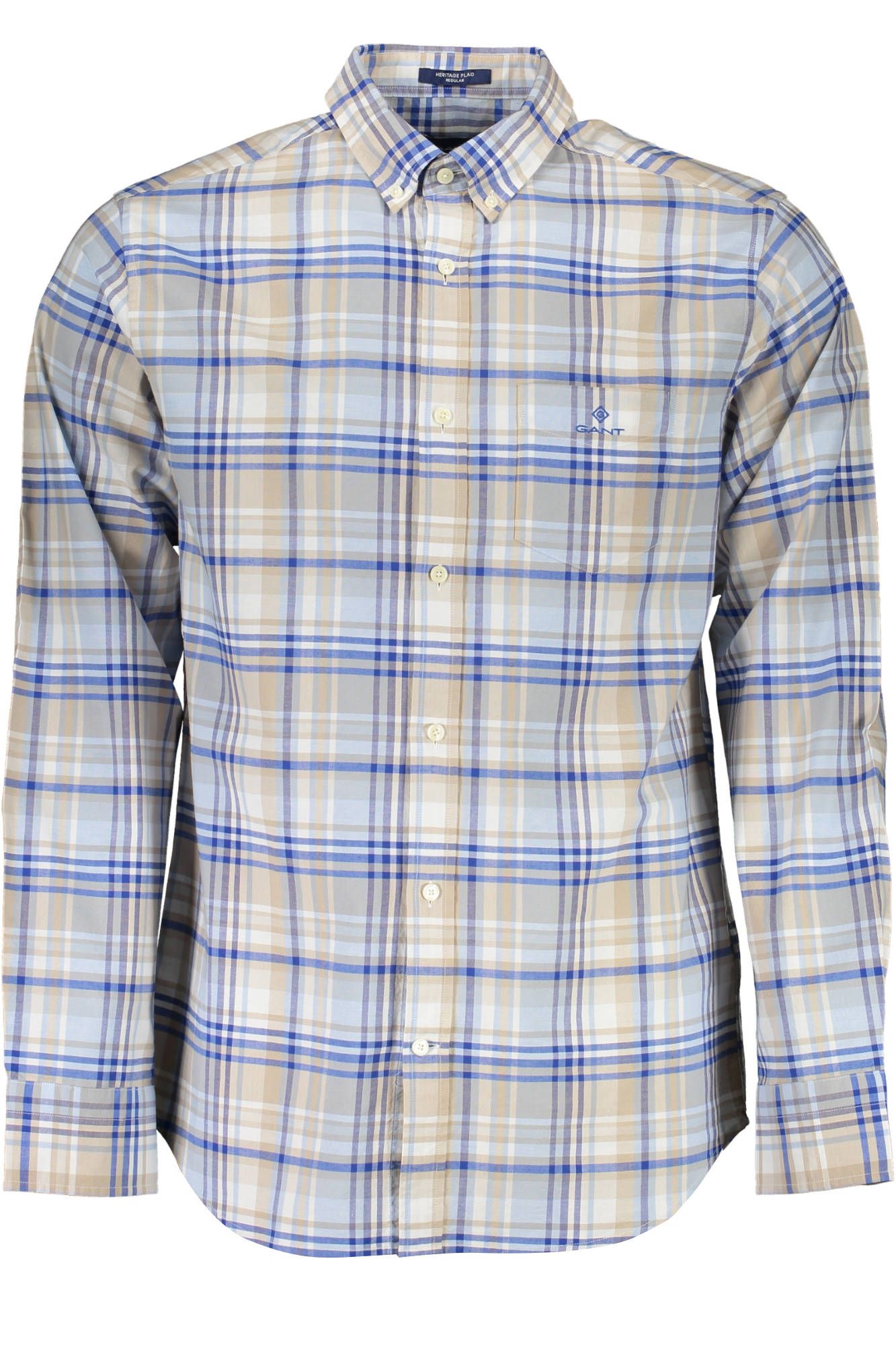 Chemise d'été Gant bleu clair pour homme