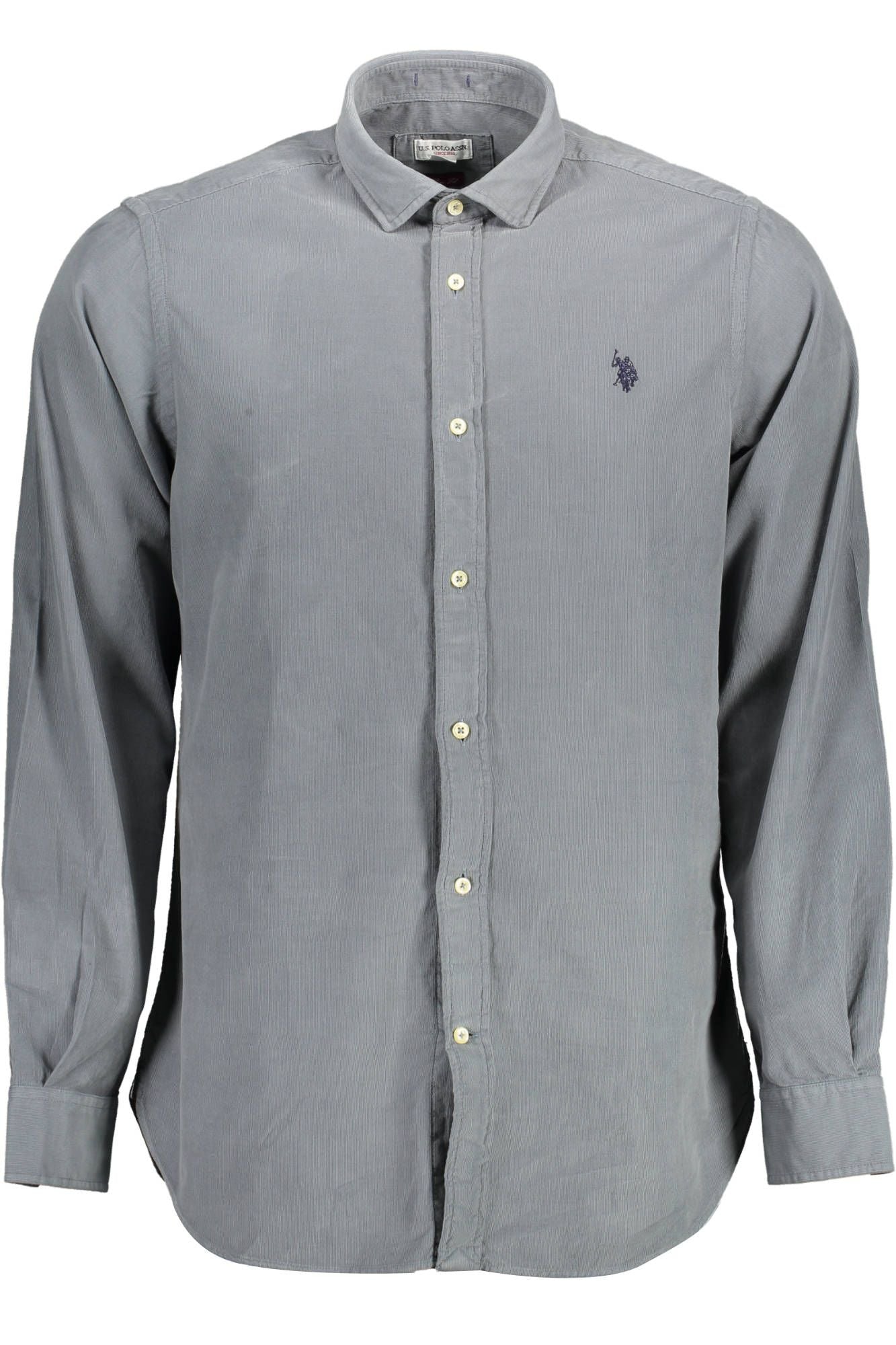 Nous polo assn. chemise boutonnée bleue coupe slim