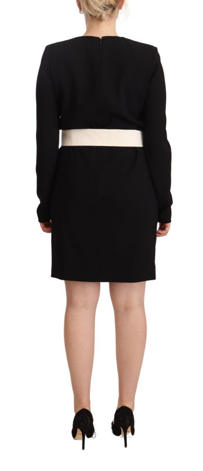 Mini-robe en laine noire Givenchy avec ceinture