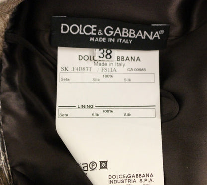 Jupe ample en soie fleurie Dolce &amp; gabbana