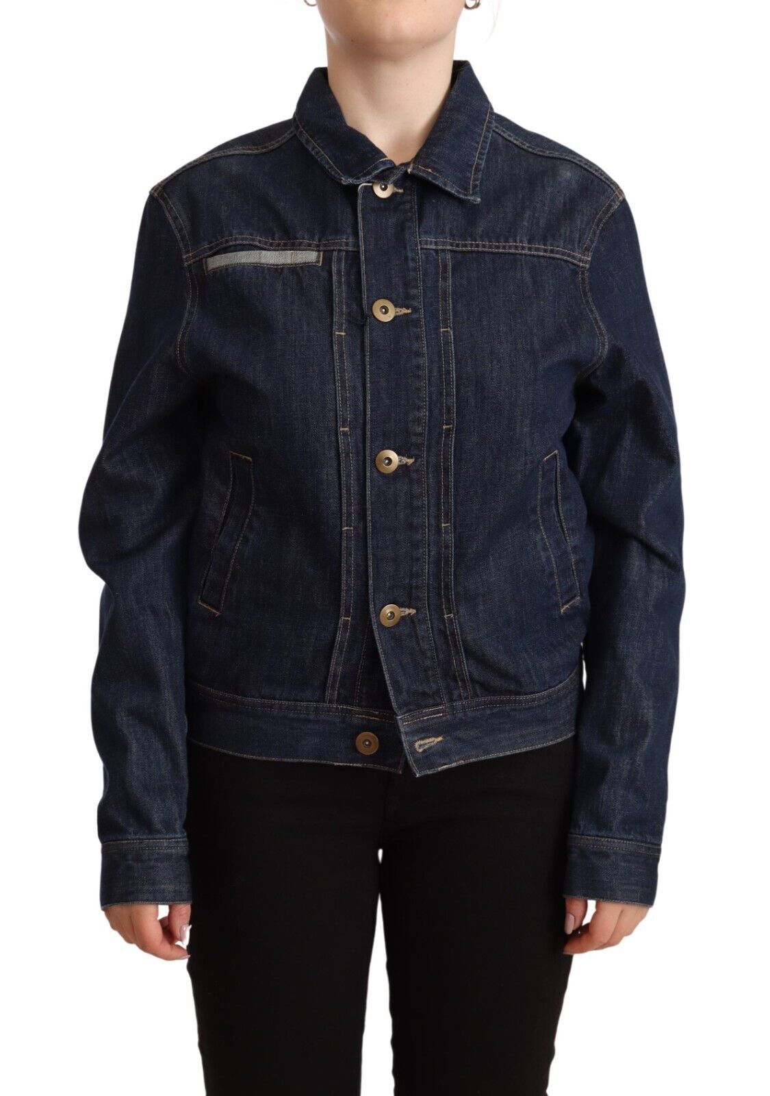 Master coat veste en jean bleu foncé